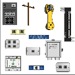 electrical outlets visio stencils